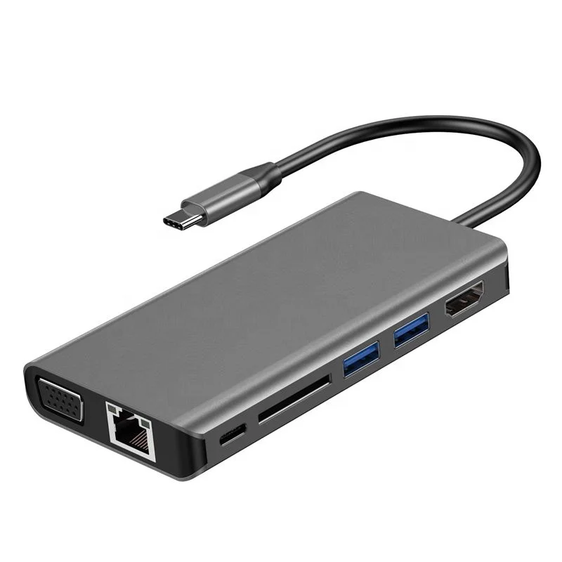 7-in-1 usb c hub headphone jack for macbook pro  Adapter
