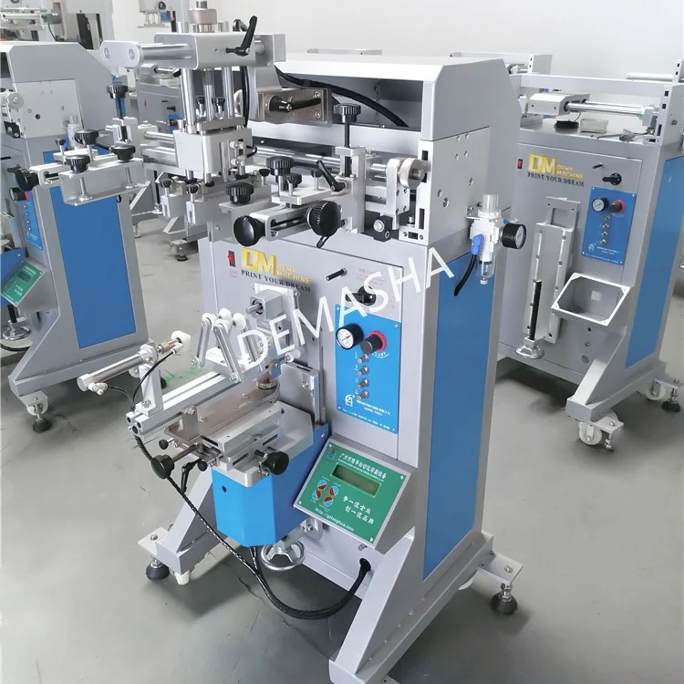 DM Paper Cup Multi Color full Automatic Industrial Silk Screen Printing Machine with LED UV Drying cup printing machine mug