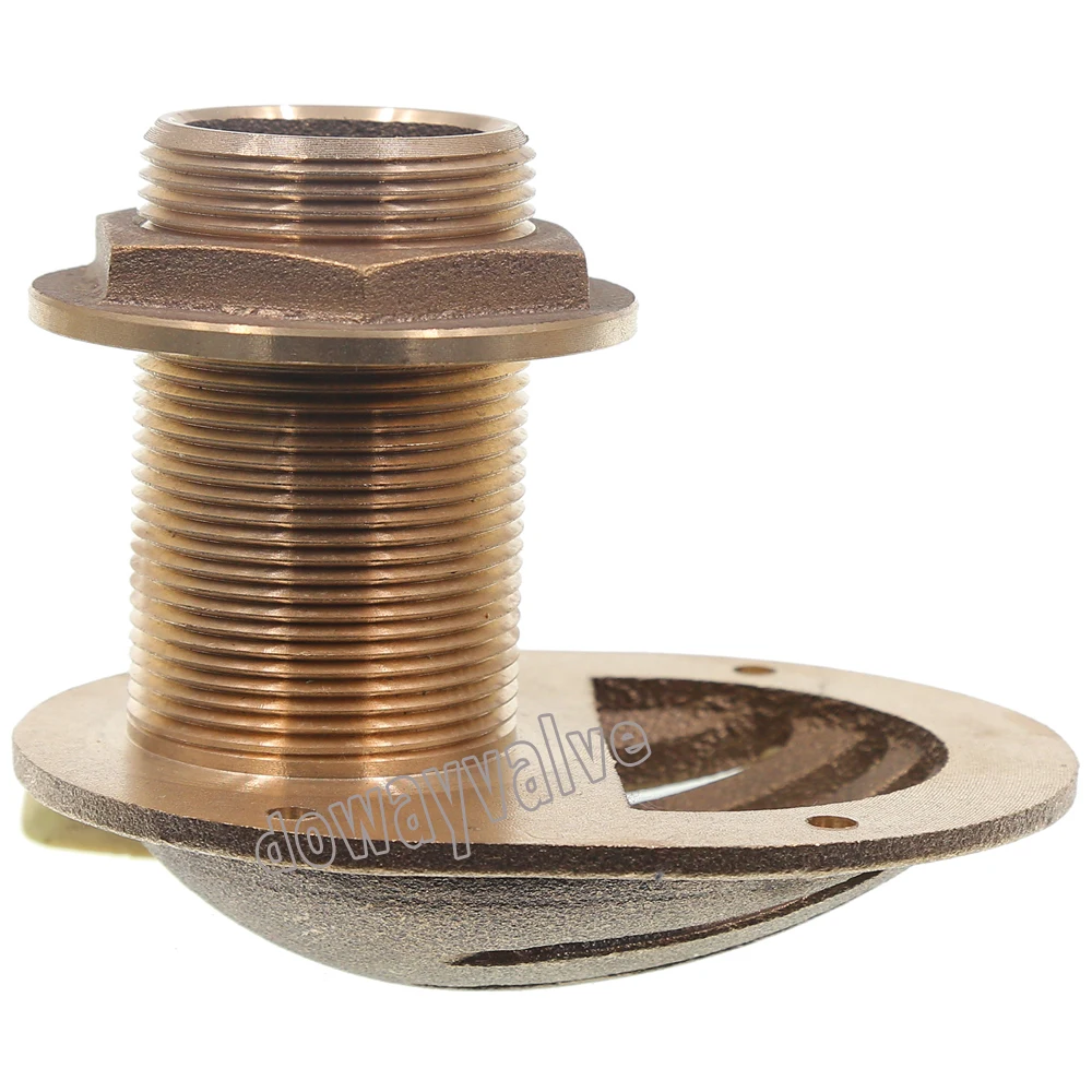 
Bronze Combo Scoop Thru Hull Fitting with Nut  (62357138594)