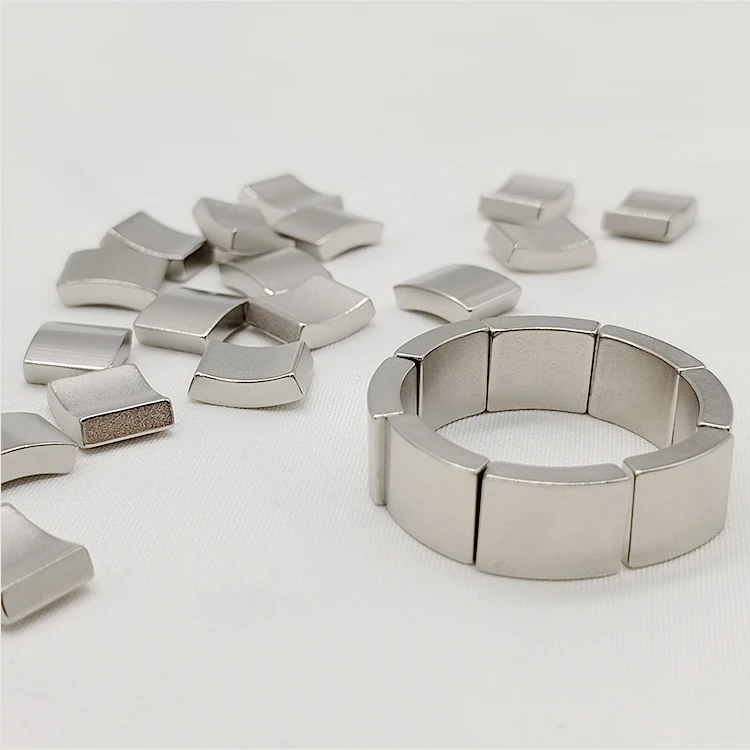 Permanent magnet Ndfeb arc shape N50H Ndfeb magnet for generator dc motor