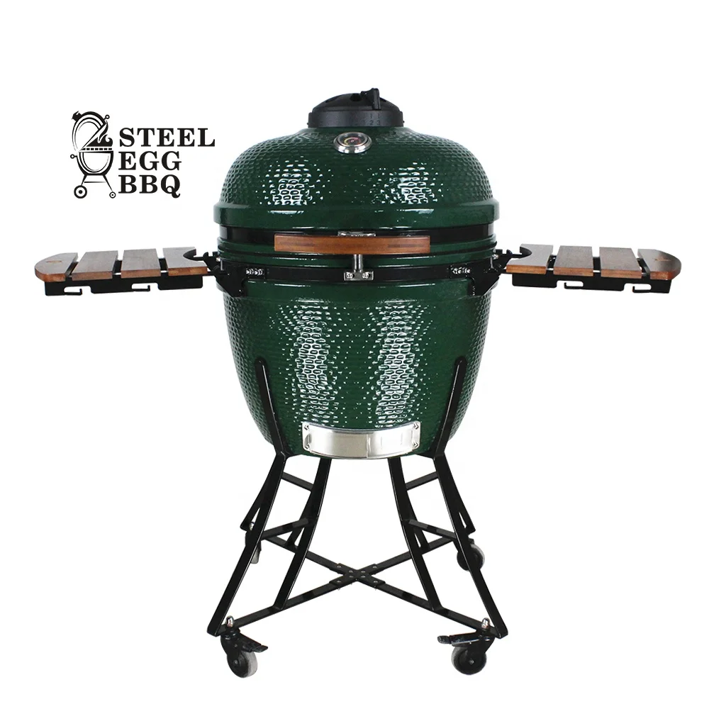 SEB KAMADO 24 inch Outdoor Kitchen Large Green Ceramic BBQ Balcony Bbq Grill Kamado Grills