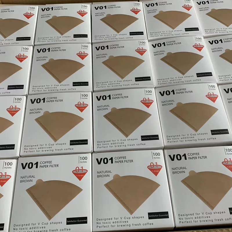 60 Coffee Filter Paper 100pcs Raw Wood Pulp Filter Cup Filters Paper