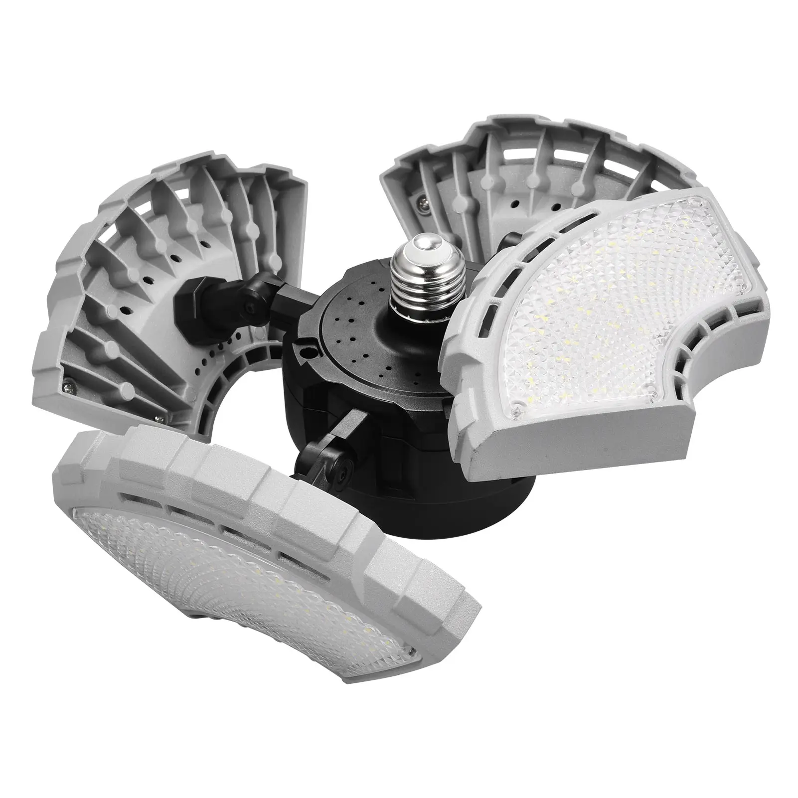 Factory LED Garage Light Foldable Deformable Garage Ceiling Light Super Bright 4 Panel Garage Led Light Ceiling Adjustable