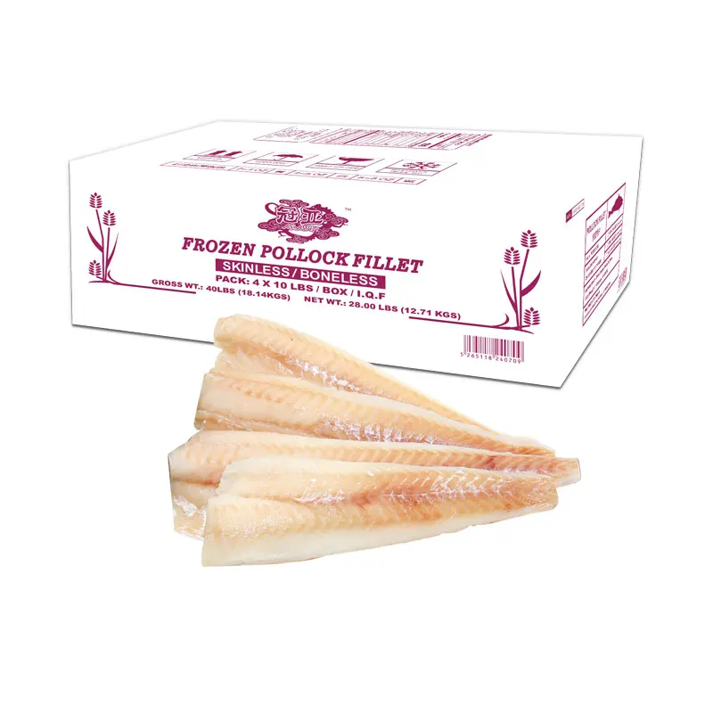 Frozen cod fish alaska pollock fish fillet