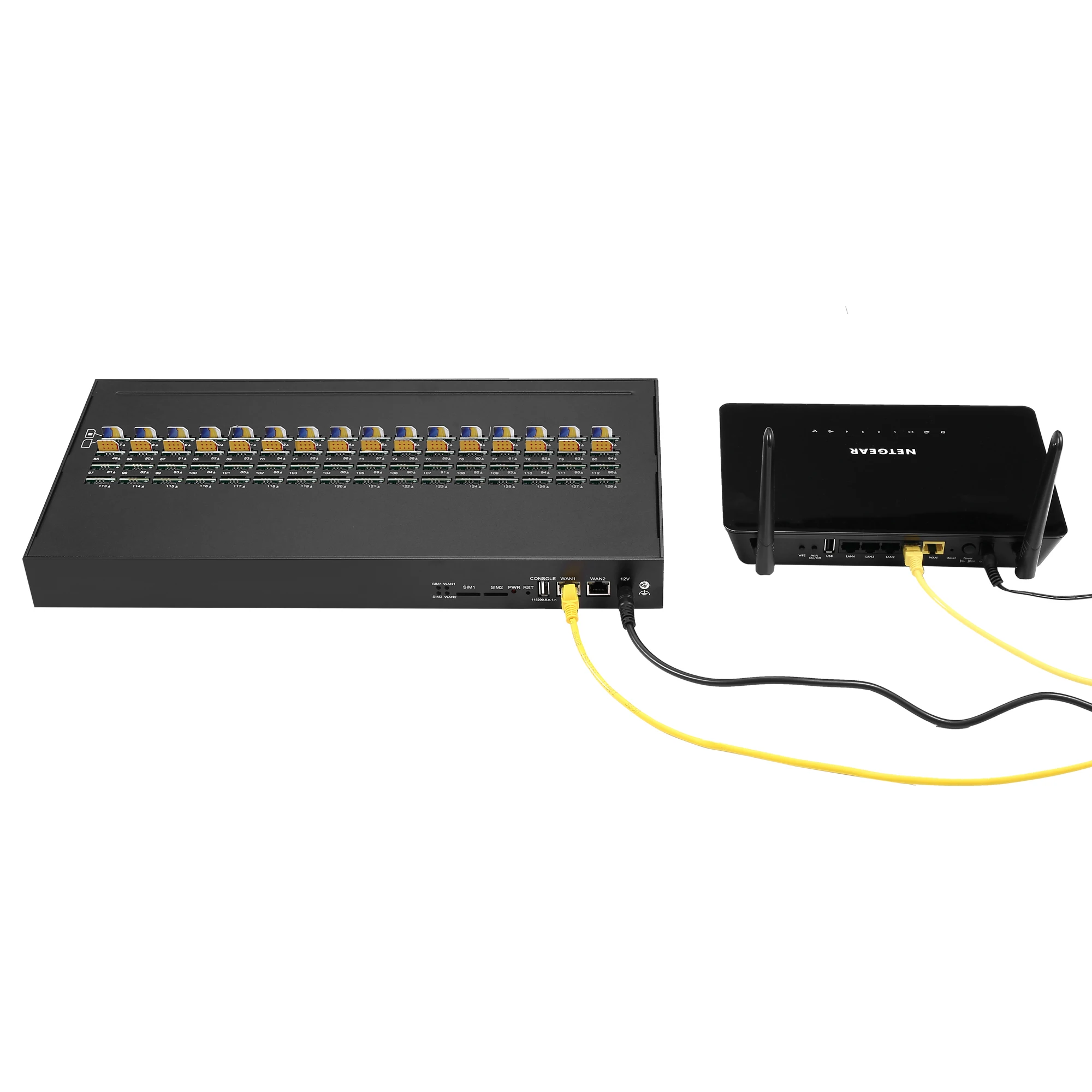 2022 Skyline 128 Simpool Simcard Slot GSM/3G/4G Voip Gateway support Remote Control High Quality