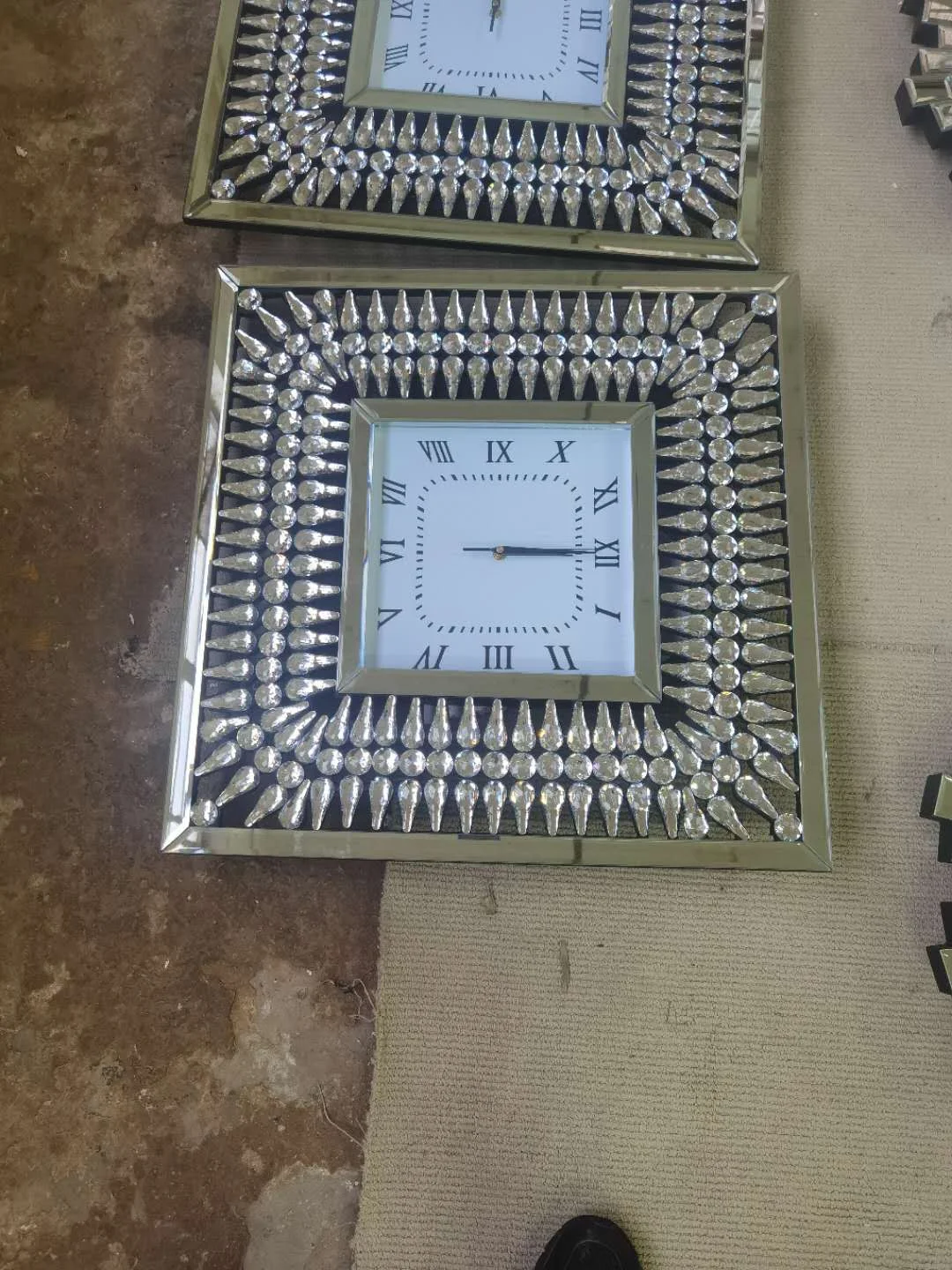 3d mirror wall clock
