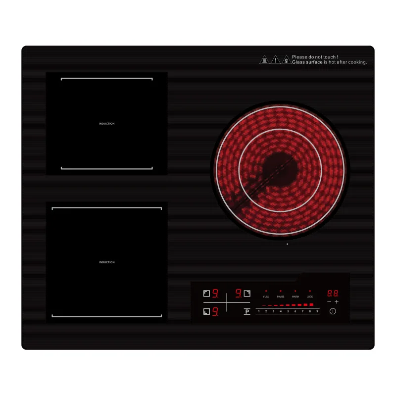 Kitchen Products Electric With Battery 4800W Induction Cooker 3 Touch Control Ceramic Glass