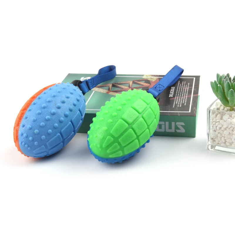 Stitching color Oval ball Lace Bite resistant Dog molar toy Interactive sound pet toys