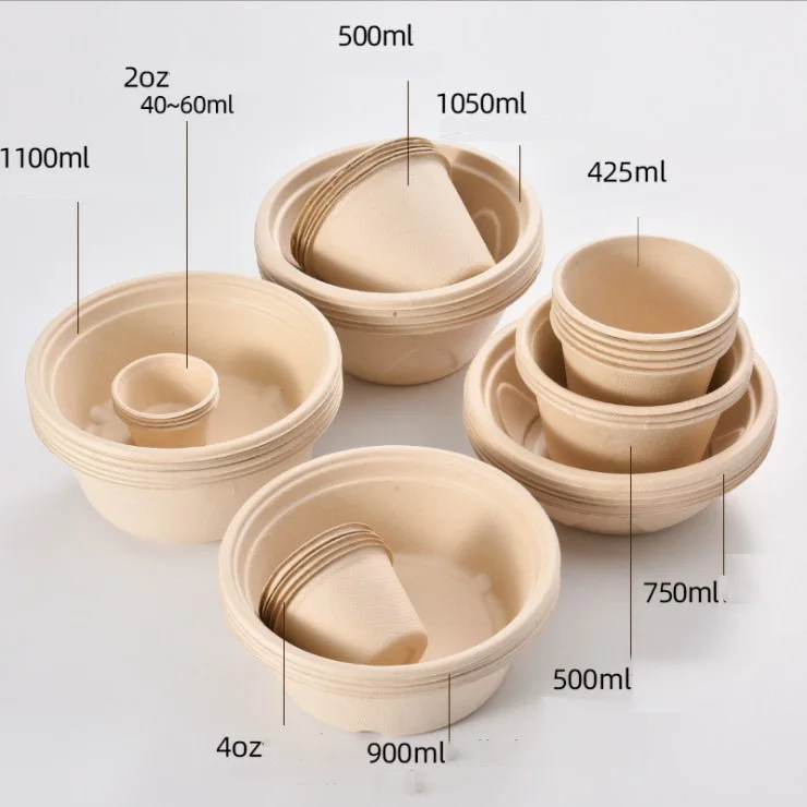 Disposable bowl thickening environmental protection round packing box