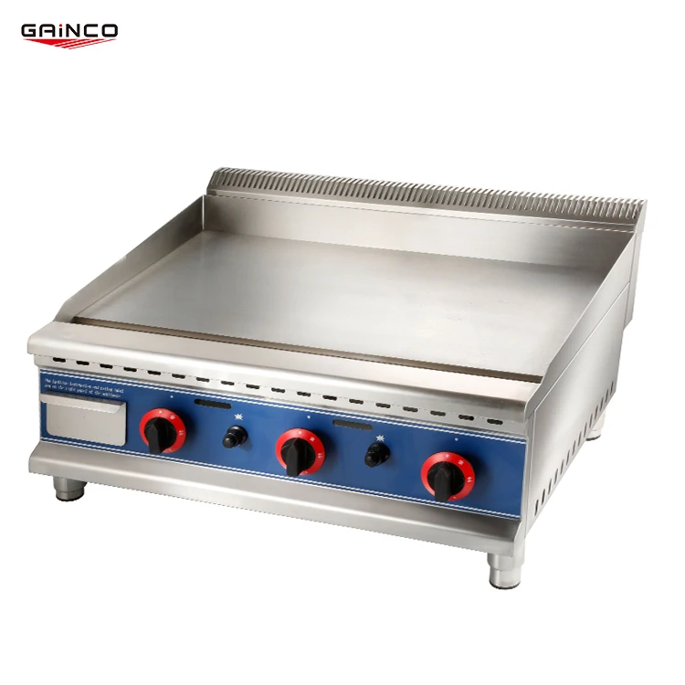 Commercial tabletop industrial Nonstick Pancake Stainless Steel Flat Gas Griddle Grill