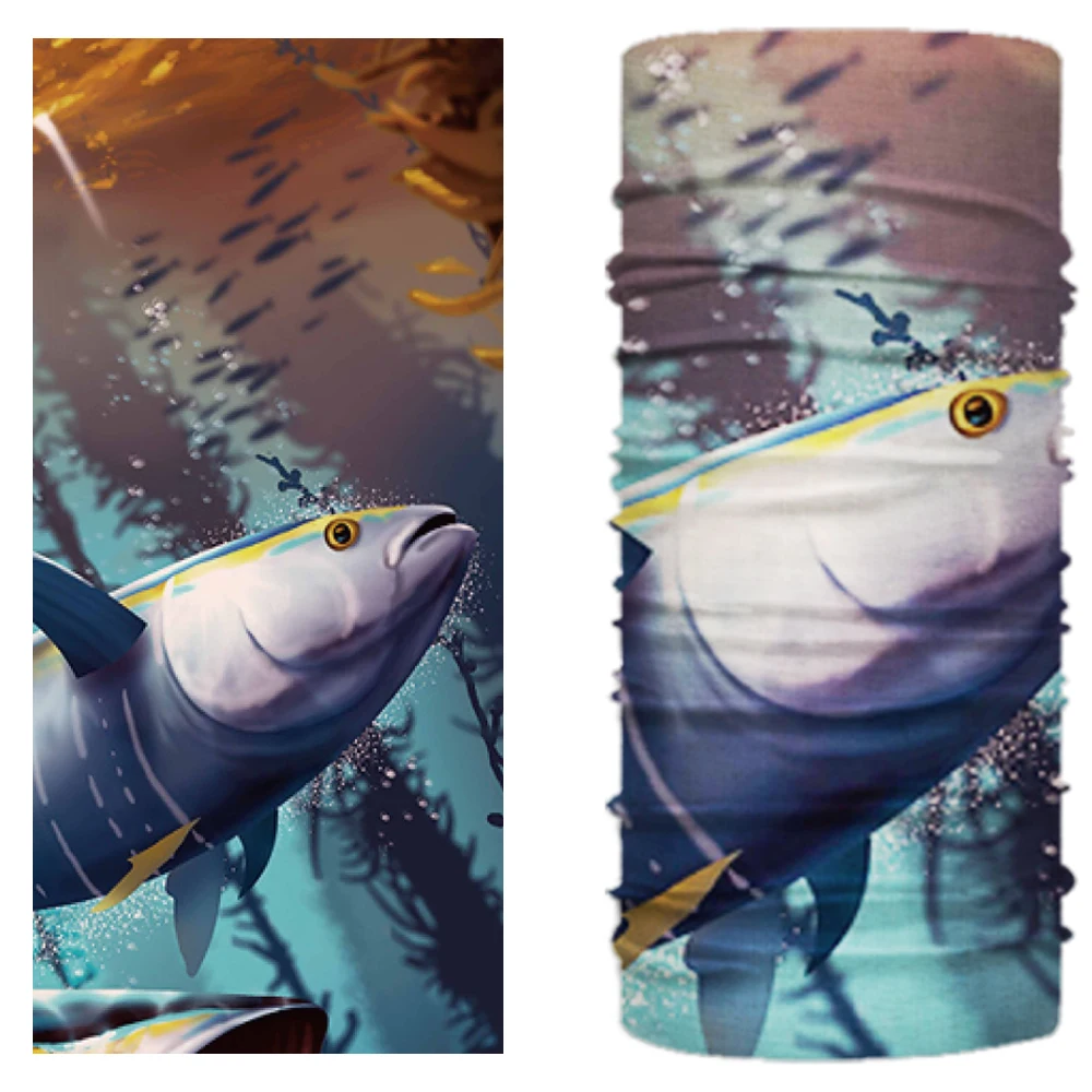 Custom Diving Scarf Outdoor Half Face Cover Neck Cool Gaitor UV Protection Buffs Seamless Neck Scarf Tube Bandana Neck Buffs