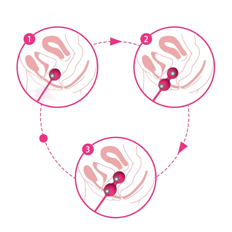 HMJ Silicone Adult Woman Female Vaginal Exercise Massage Vaginas Ball Set Sex Toy Love Remote Control Mini Egg Vibrator