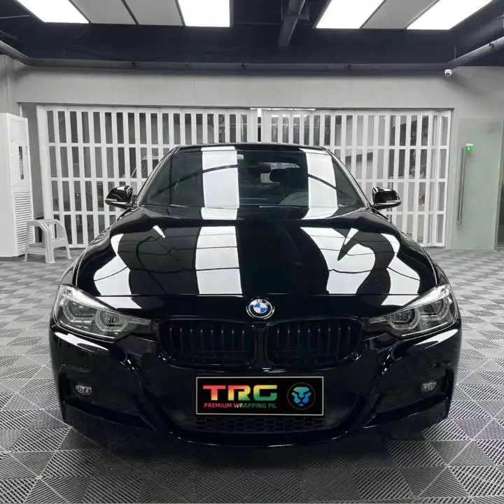 Bright black Car skin Finish Protective Film 1.52 x 17m bubble-free/self-adhesive car body film Bright black ppf film