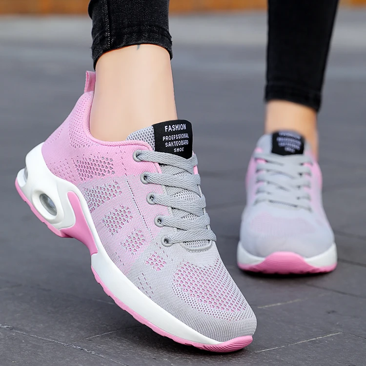 813 Hot Fashion Trend Cushioning Air Cushion Sneakers Comfortable Casual Shoes Lace-up women Shoes