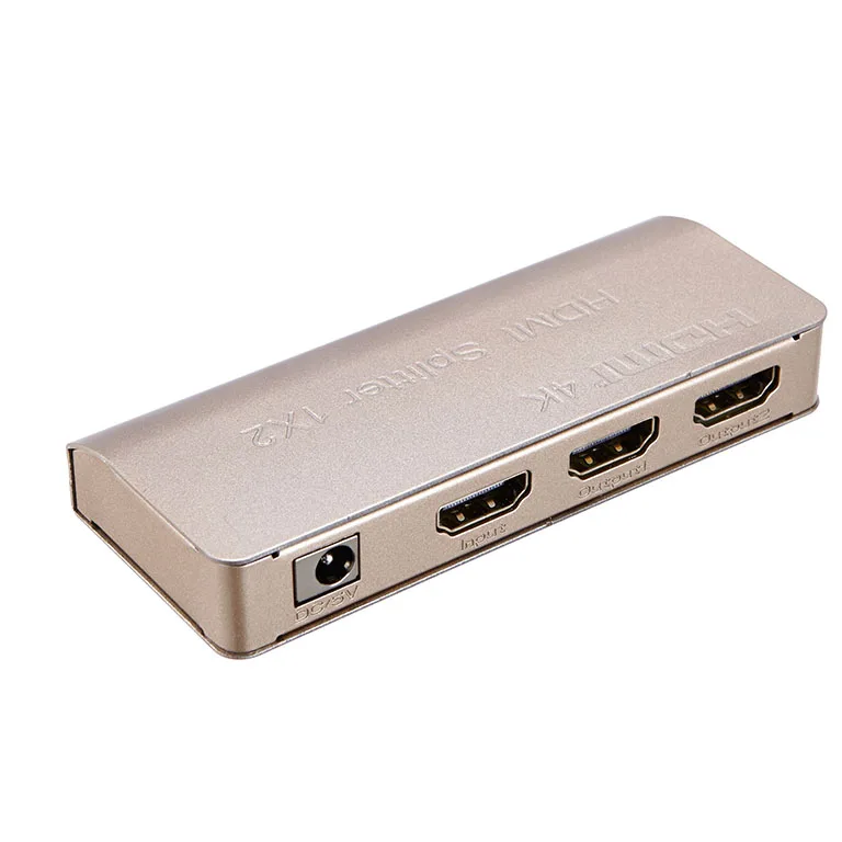 4 К * 2 К Mini HDMI Splitter 1x2 1 вход 2 выхода видеосигнала Splitter для ТВ