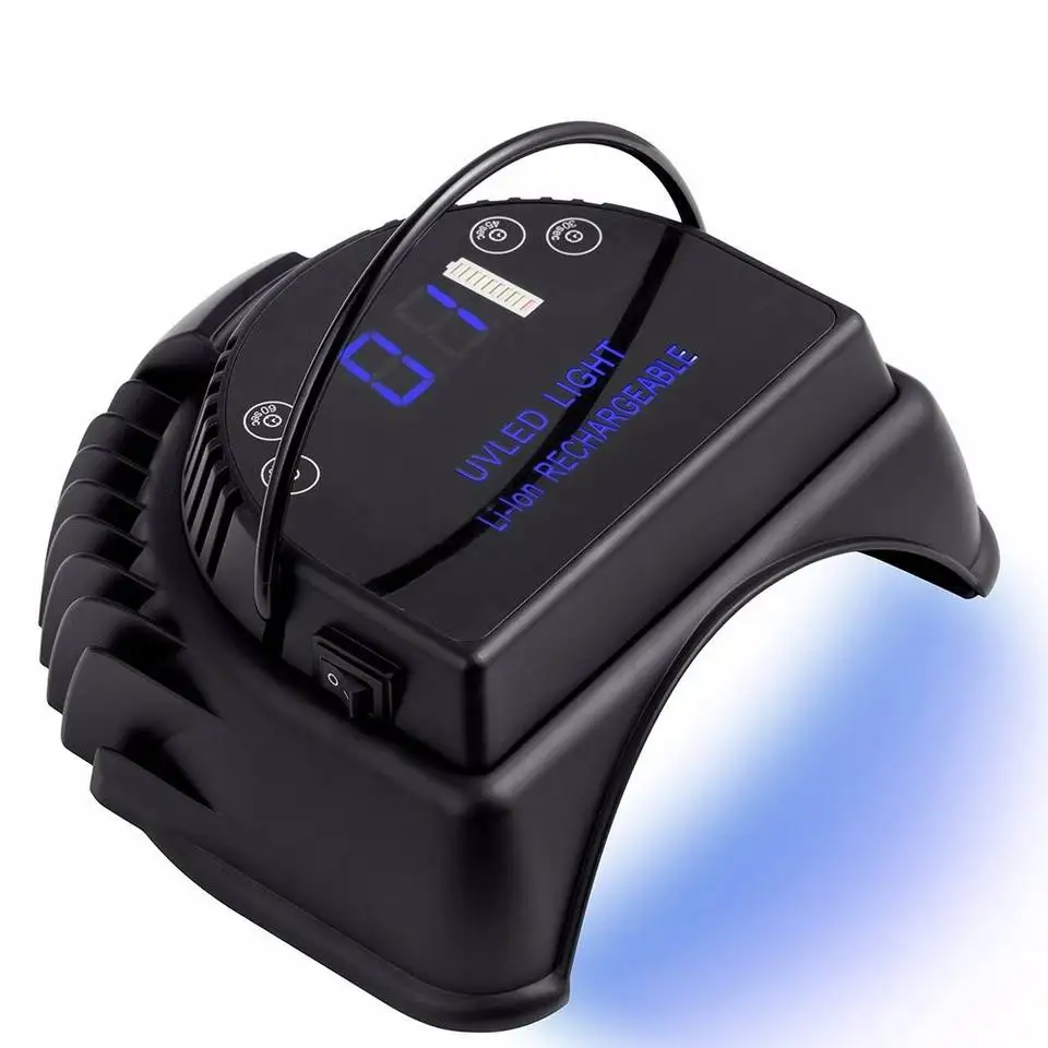 The Latest Popular Explosive 64w Dual Light UV Led Wireless Cordless LED Gel Nail Lamp