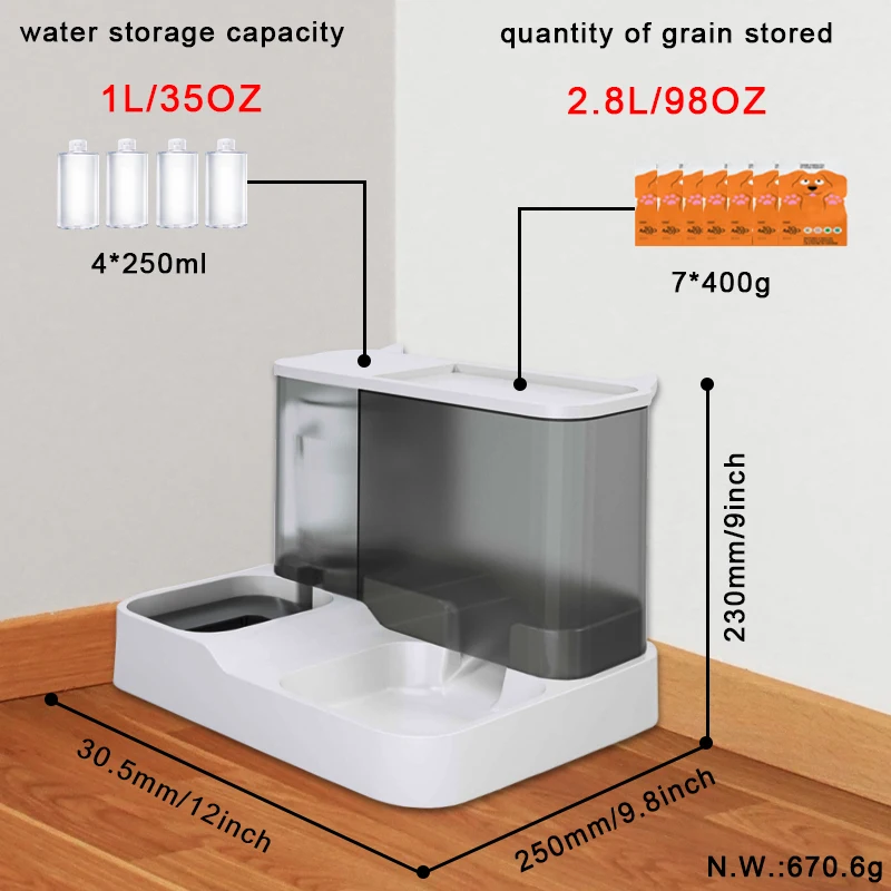 Silicoco Wholesale Custom Health Electric Cat Dog Smart Automatic Pet Feeder Food Dispenser Cat Food Bowl