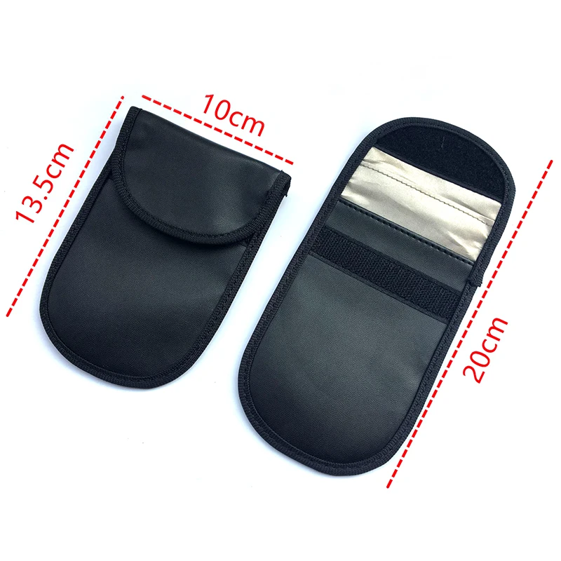 Signal Block Cover Key Pouch for WIFI/GSM/LTE/NFC/RF Blocked Key Fob Cover RFID Blocking Car Key Case Faraday Bag