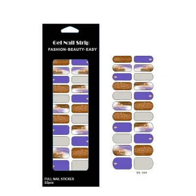 
Quality assurance nail art design decoration gold foil sticker Quick style updates 