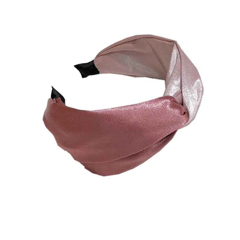 Fashion Retro Fabric Knotted Solid Soft hair band high quality Vintage headwear Headband  for simple women girls classic