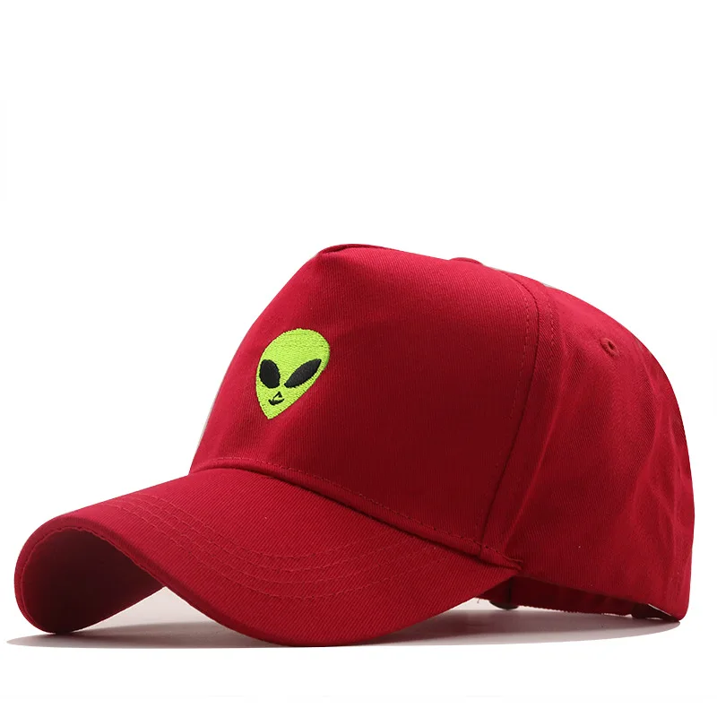 Wholesale Embroidered E.T. Alien logo Gorras  custom hats Adjustable Baseball Caps