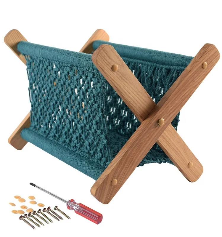 Оптовая продажа, маленькая складная деревянная корзина для журналов для спальни