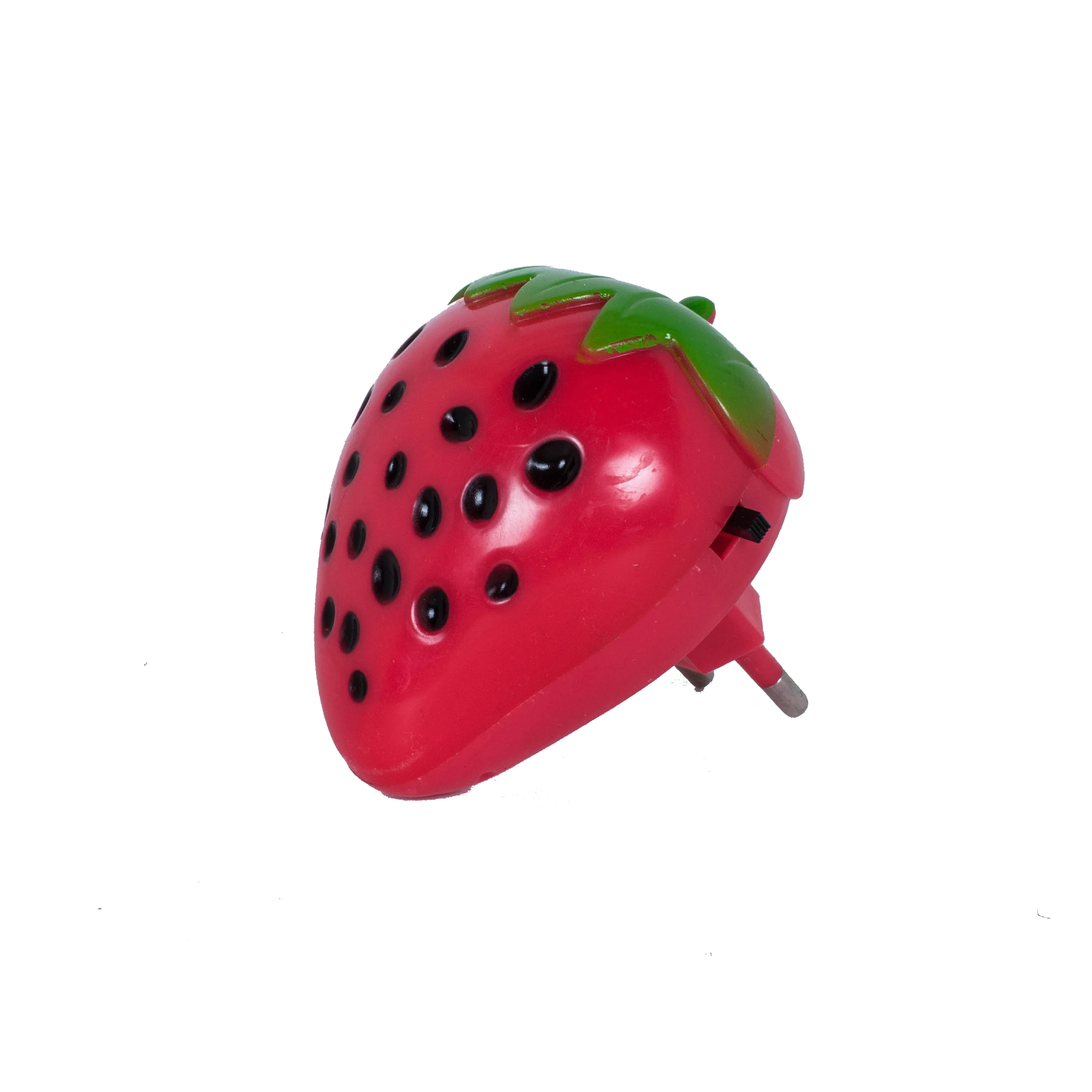 OEM W005 cartoon strawberry LED SMD mini switch plug in small wall night light lamp with 0.6W and 110V or 220V for  bedroom