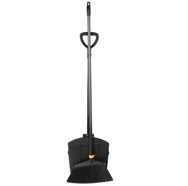 AF01209  New design Factory Hotel office use plastic broom dustpan with long handle and Cleaning tools