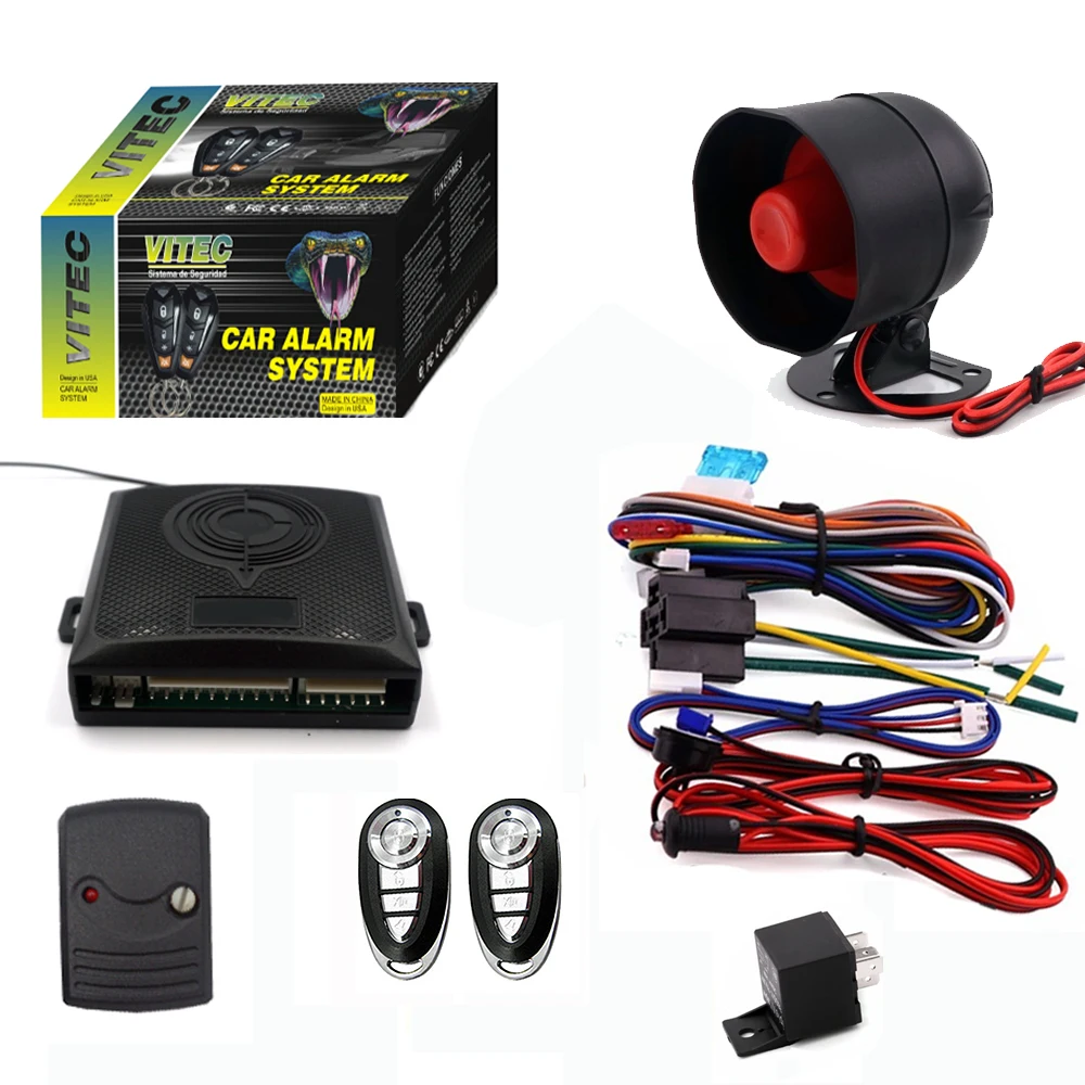 Multi-Frequency universal portable remote control car alarm and one-way car safety alarm system suitable for dubai market