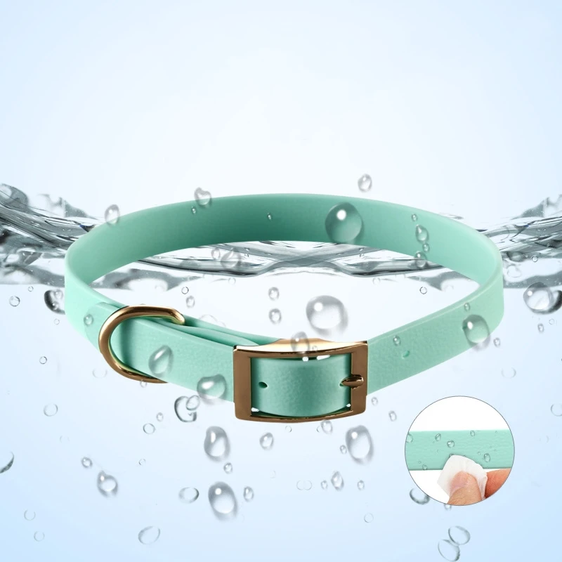 Silicoco Wholesale Custom Silicone Waterproof and Easy To Clean Dog Pets Collars Pet Dog Cat Puppy leashes Pet Supplies