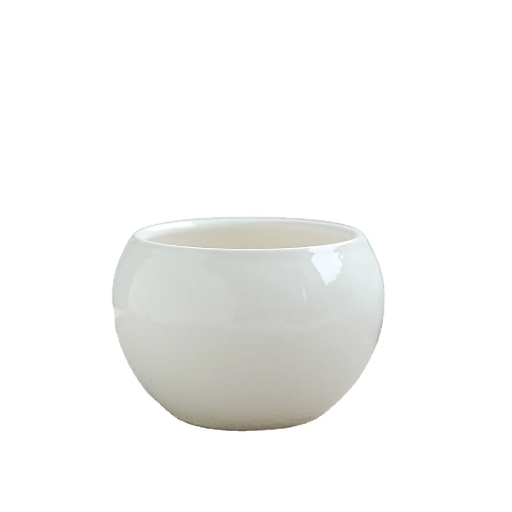 Home & Garden Desk Mini Small White Ceramic Flower Succulent Plant Pot