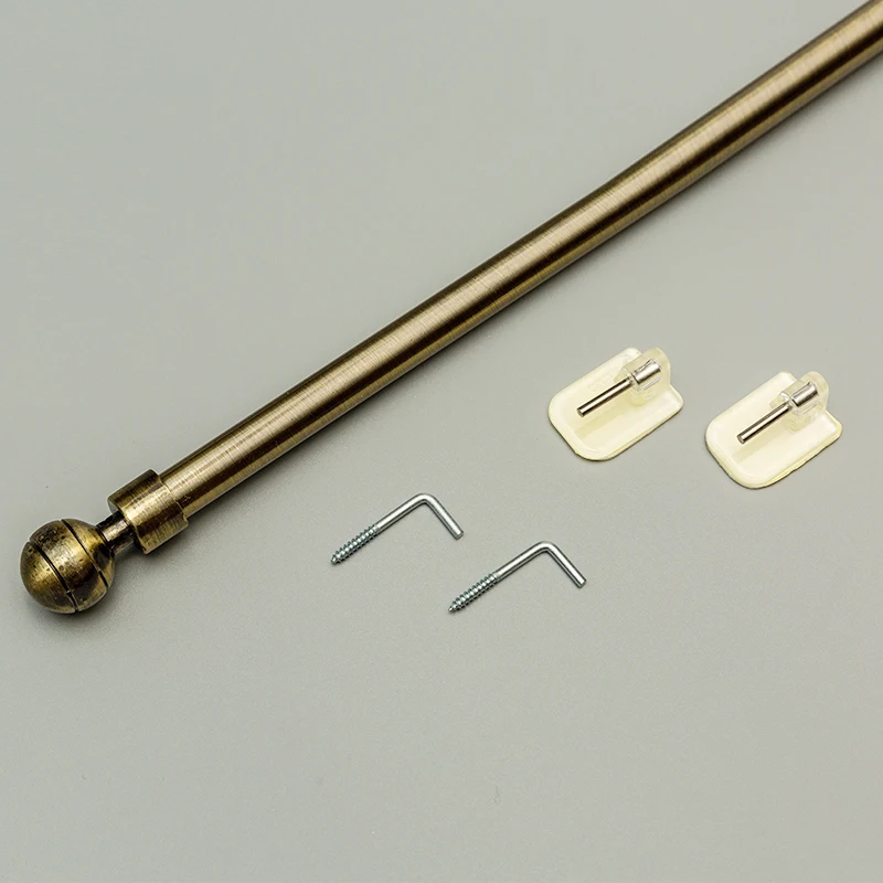 Low Price Cafe Drapery Adjustable Curtain Rod,New Design Decorative Window Rod,Cafe Curtain Rods Set