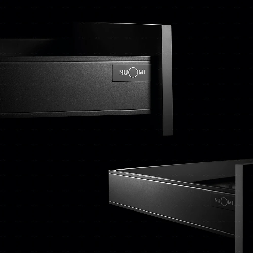 NUOMI Furniture Hardware Slim Fashionable Design Simple Series Drawer Box For Cabinet Bordeaux Red