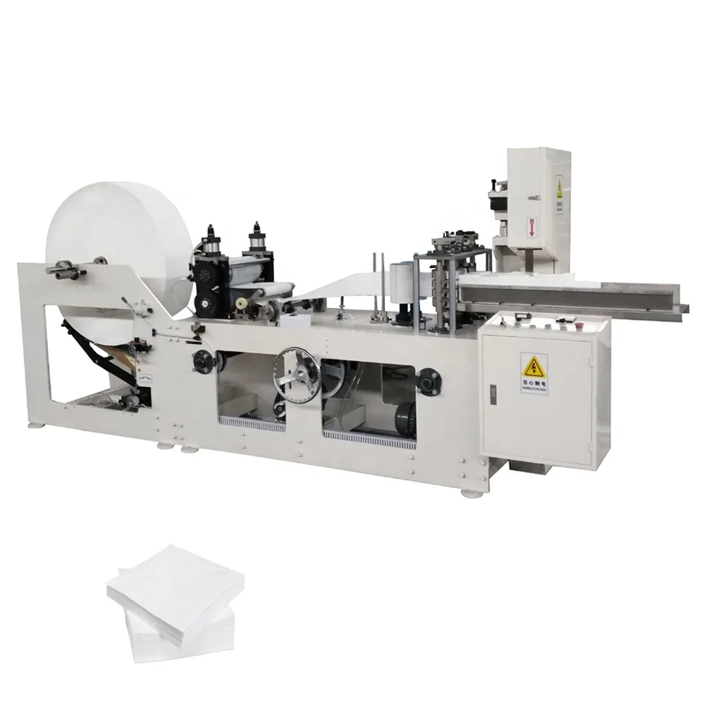 Easy operation napkin paper machinery paper fold cut machinery
