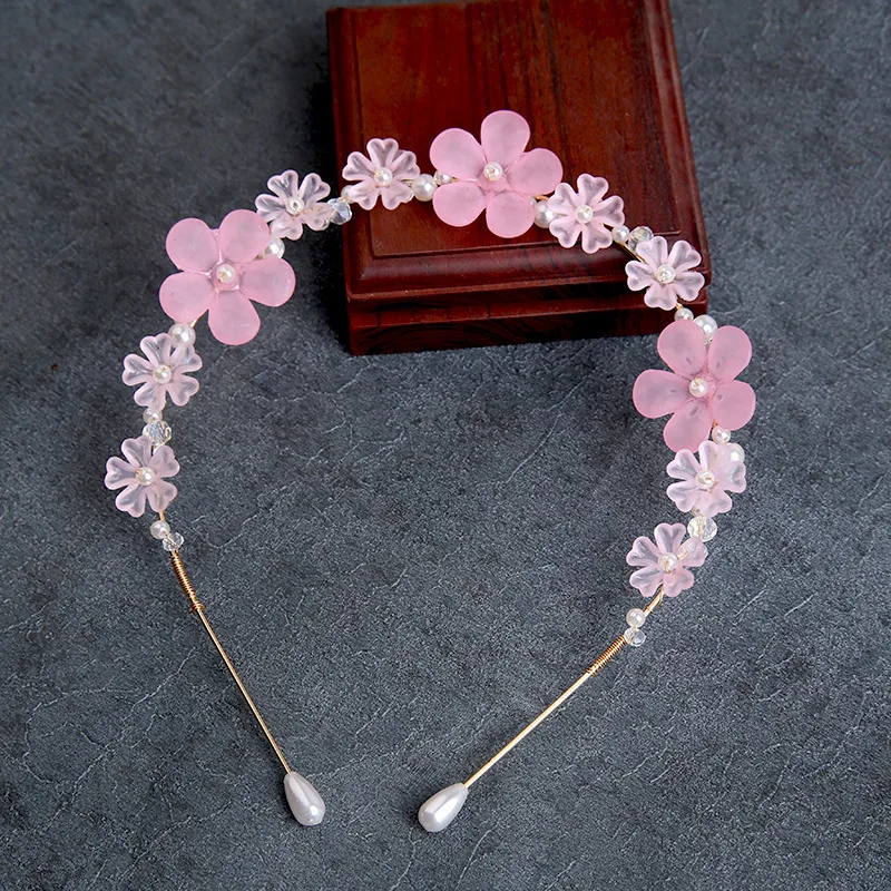 Tracy & Herry New Women Fashion Luxury Hair Accessories Acrylic Pearl Slim Headband Baroque Handmade Wedding Bride Hairbands