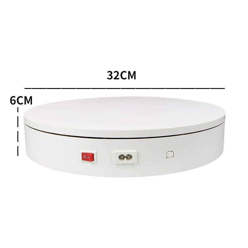 Электрический стол для фотосъемки ComXim 32 см 12,6 дюйма 70 кг Максимальная нагрузка 360 градусов