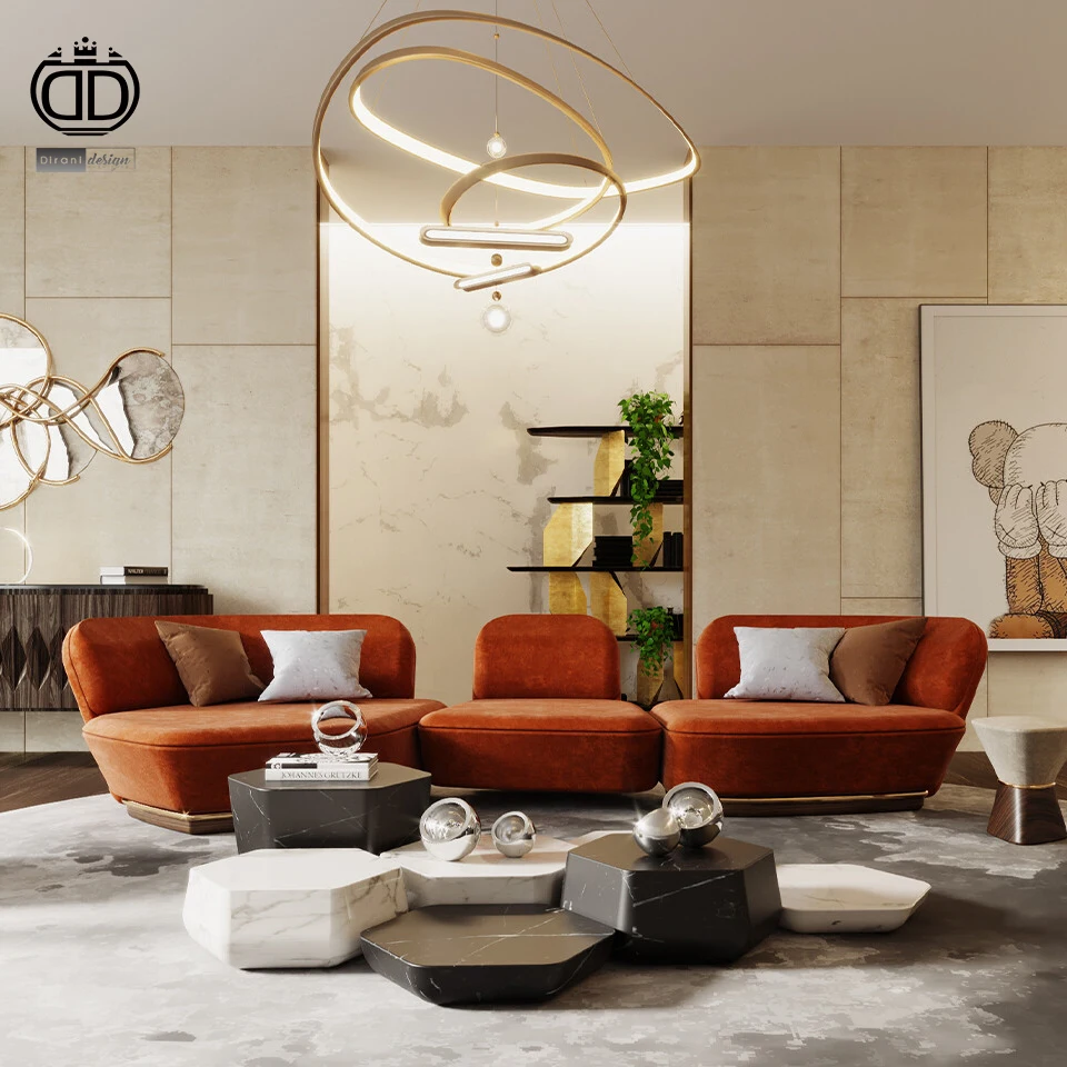 Italian Style Luxurious Creative Home Decor Coffee Table Center Table Luxury for Villa Living Room