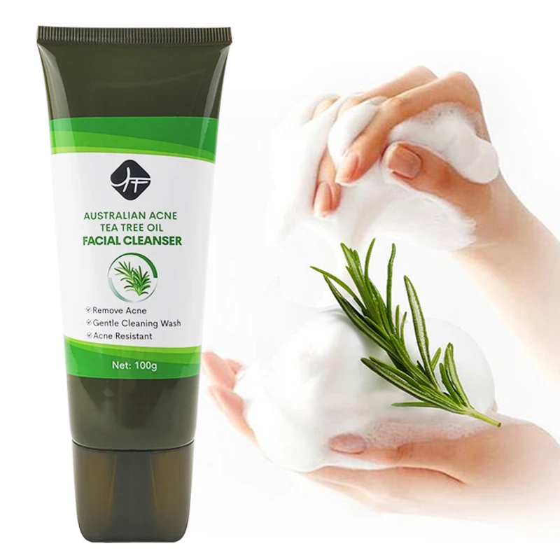 Natural Private Label Facial Cleanser Tea tree Kojic Acid&Vitamin C Face Wash Brightening Whitening Soft Skin