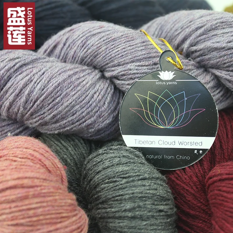 Lotus yarn, дешевая цена, 100% чистая тибетская пряжа яка, пряжа для вязания шерсти