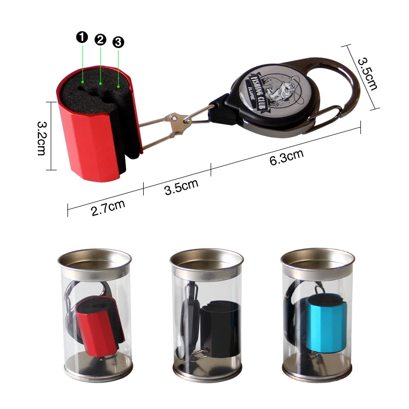 iLure Red Blue Black Rod Clamp Portable Hanging Rod Tool Clamp On Fishing Rod Holder