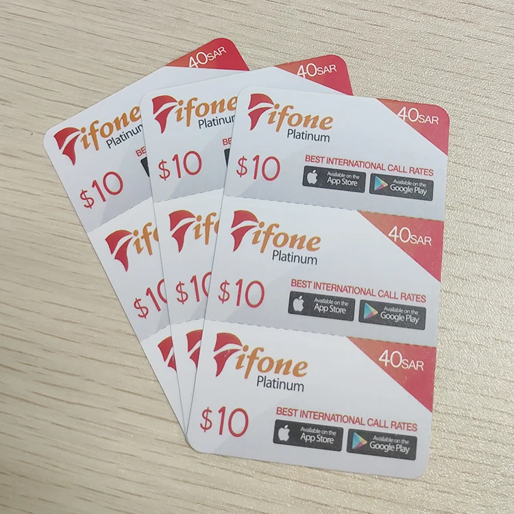 
Silk-screen Scratch Printing Full Color Prepaid Calling Cards For Telephone 