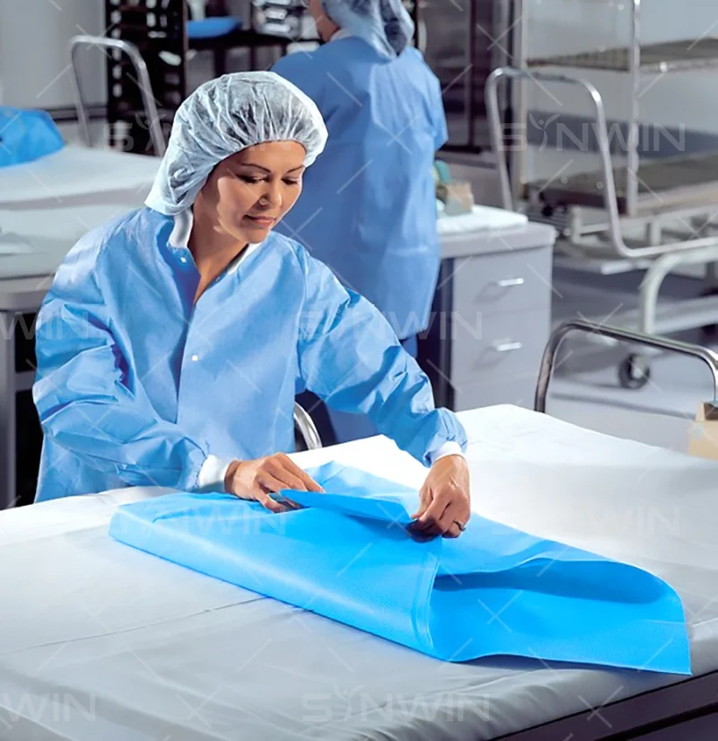 Sms Fabric 40 Gsm S.ss.sms Smms Medical Non Woven Fabric  Sms  Sterilization wrapping  Non-woven Fabric