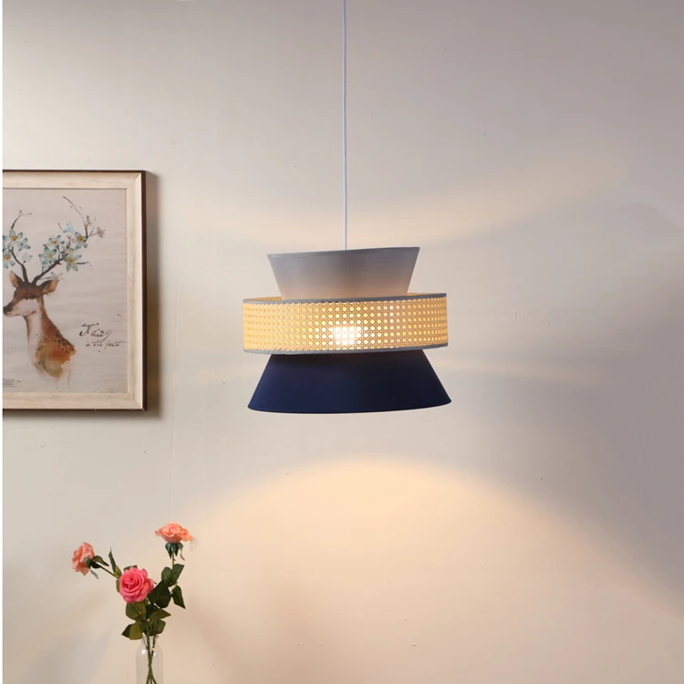 High quality custom ceiling lamps blue cheap hotel living room hanging lights modern for home decor