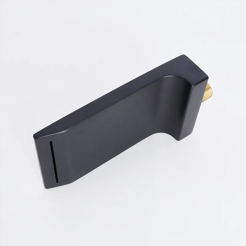 Hot Cold Waterfall Cascade Brass Mixer Tap Single Handle Brushed One Handle Brass Wash Basin Faucet for Bathroom Sink