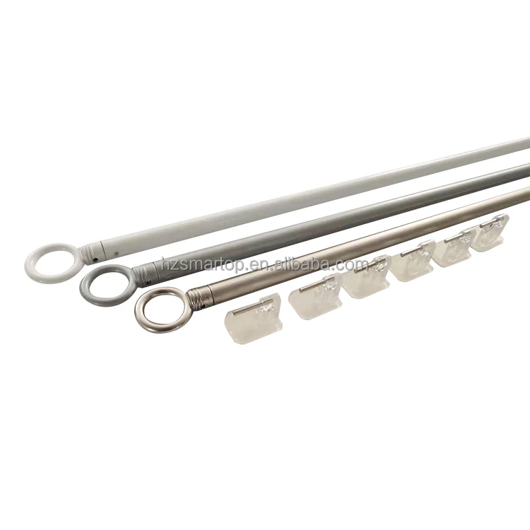 Wholesale Metal coffee curtain rod for windows durable fitting room curtain cafe rod pole