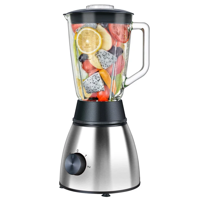 
Домашний блендер из нержавеющей стали со стеклянной емкостью 1,5 л 