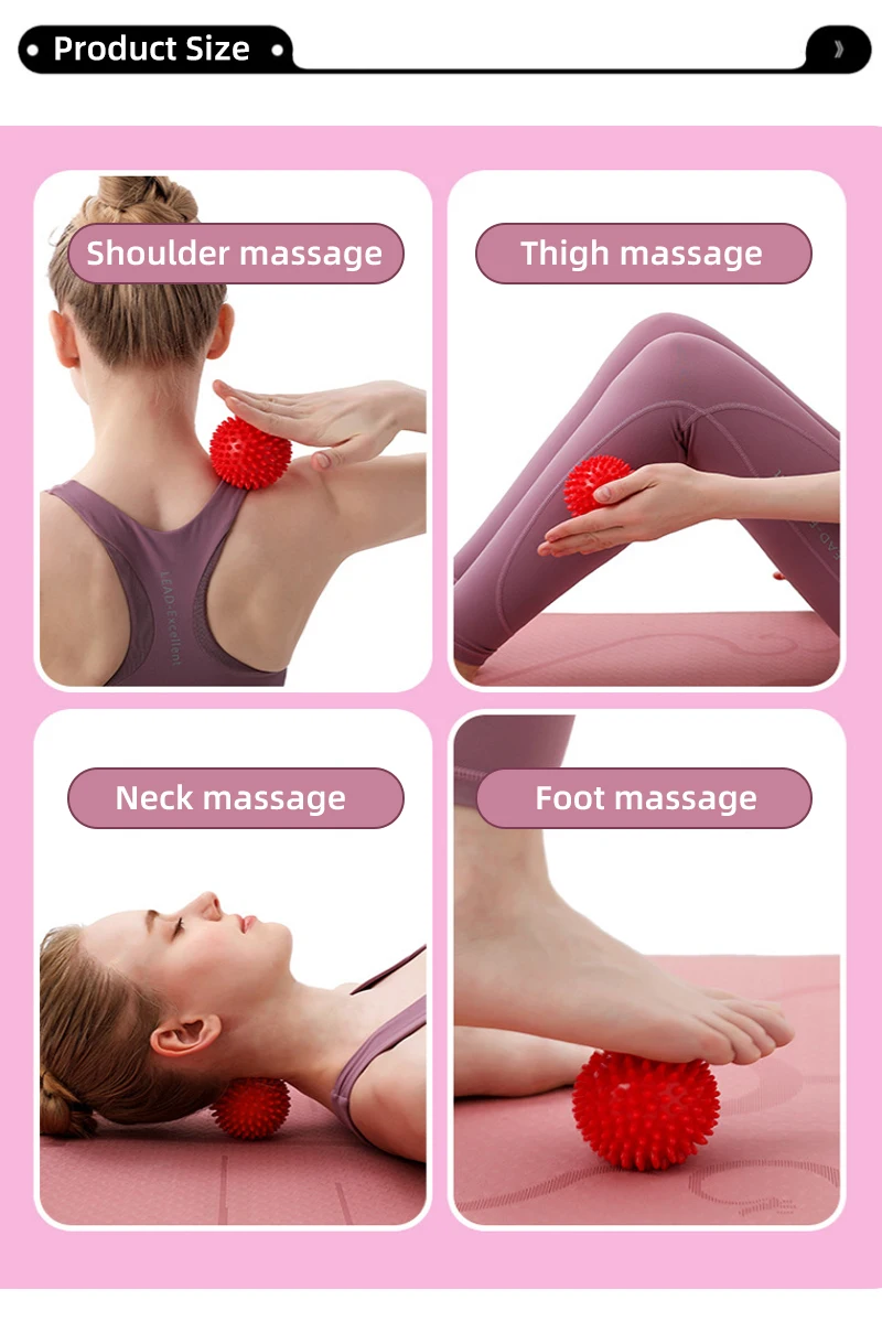 Wholesale PVC Yoga Spike Balls Release Foot Leg Back Shoulder Balls Roller Massager Spiky Massage Ball