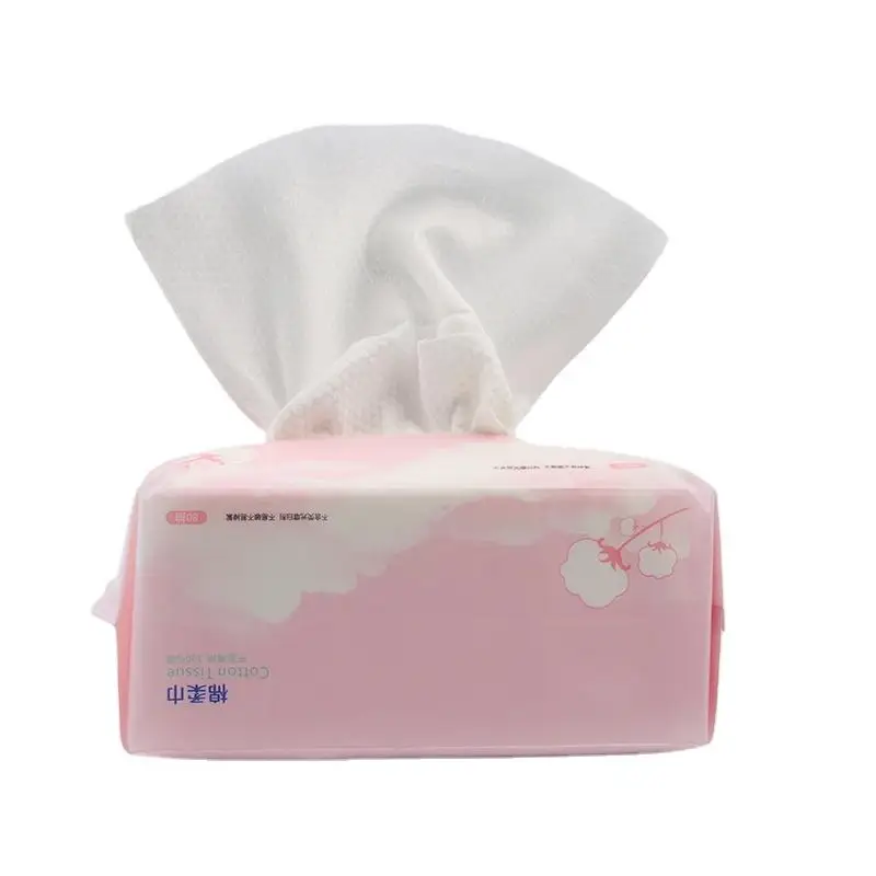 Manufacturer in China 100% Pure Cotton Extra Strong & Absorbent Disposable Dry Baby Wipes ,100 counts