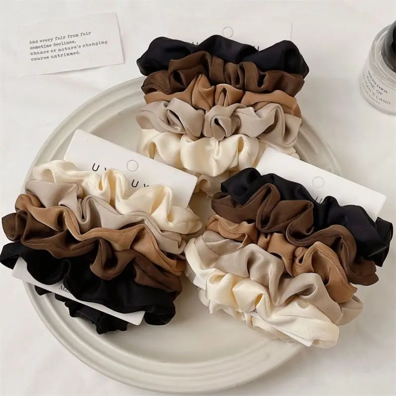 Mylulu Women Scrunchies Hair Ties Big Silk Satin Scrunchie Large Jumbo Giant Oversized Cute Scrunchy