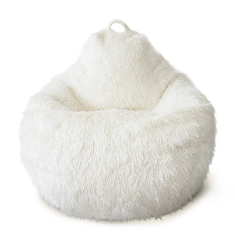 Comfortable Faux Fur soft Bean Chair Sofa Bed Furry Bean Bag